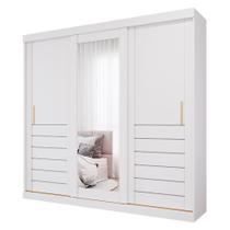 Guarda Roupa Maite 3 Portas Correr Espelhos MDF Guarda Roupa Maite 3 Portas Correr Espelhos MDF