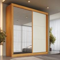 Guarda Roupa Mali 2 Portas de Correr 100 MDF com 01 Espelho - Móveis Europa