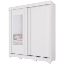 Guarda Roupa Maragogi 2 Portas Correr Kit Espelho MDF