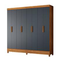 Guarda Roupa Marajo Grande Quarto Casal 8 portas 2 Gavetas Freijo com Cinza Guarda Roupa Marajo Grande Quarto Casal 8 portas 2 Gavetas Freijo com Cinza