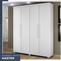 Guarda Roupa Master 4 Portas 3 Gavetas em MDF Benetil Móveis