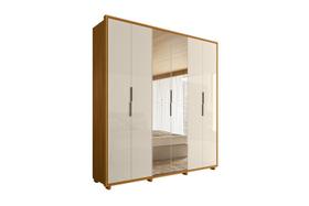 Guarda Roupa Matisse 2 Pta com Espelho Cinamomo/Off White - VRK COMERCIO ON-LINE