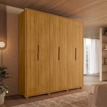 Guarda Roupa Matisse 210cm em MDF 100% Com Cabideiro Extensivel - Cumaru Madetec
