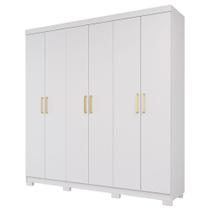 Guarda Roupa Maya 6 Portas Flex 3 Gavetas em MDF