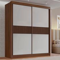 Guarda-roupa Mdf 2 Portas de Correr 3 Gavetas Ripado Milos Guarda-roupa Mdf 2 Portas de Correr 3 Gavetas Ripado Milos