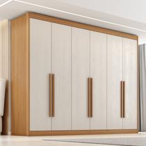 Guarda-roupa Mdf 6 Portas 6 Gavetas Colossal Cinamomo / Areia