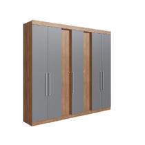 Guarda-Roupa Milão 7 Portas 2 Gavetas 2 Cabideiros - Casajá