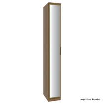 Guarda Roupa Modulado 01 Porta de Vidro 234cm com Prateleiras Setiba