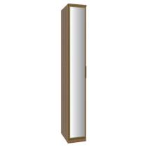Guarda Roupa Modulado 01 Porta de Vidro 234cm com Prateleiras Setiba Guarda Roupa Modulado 01 Porta de Vidro 234cm com Prateleiras Setiba
