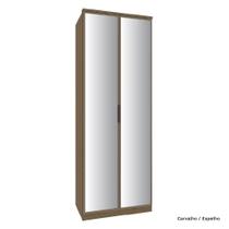 Guarda Roupa Modulado 02 Portas de Vidro 245cm 03 Gavetas Setiba