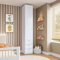 Guarda-roupa Modulado 1 Porta 3 Gavetas Wave Casatema MadeiraOriginals