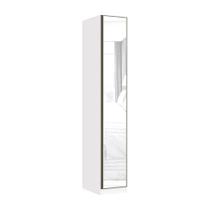 Guarda Roupa Modulado 1 Porta 40cm Branco Com Espelho