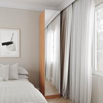 Guarda Roupa Modulado 1 Porta com Espelho 6 Prateleiras Hera CabeCasa MadeiraOriginals