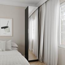 Guarda Roupa Modulado 1 Porta com Espelho 6 Prateleiras Hera CabeCasa MadeiraOriginals