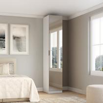 Guarda-roupa Modulado 1 Porta com Espelho sem Gavetas 45cm 100% MDF Guarda-roupa Modulado 1 Porta com Espelho sem Gavetas 45cm 100% MDF