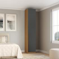 Guarda-roupa Modulado 1 Porta com Prateleiras e Cabideiro sem Gavetas 45cm 100% MDF Trend Altezza