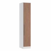 Guarda Roupa Modulado 1 Porta Requinte + 100% MDF Branco/Line/Macadâmia Guarda Roupa Modulado 1 Porta Requinte + 100% MDF Branco/Line/Macadâmia