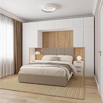 Guarda-Roupa Modulado 10 Peças 12 Portas 2 Mesas cabeceira Jade CabeCasa MadeiraMadeira Branco Fosco Guarda-Roupa Modulado 10 Peças 12 Portas 2 Mesas cabeceira Jade CabeCasa MadeiraMadeira Branco Fosco