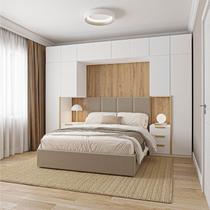 Guarda-Roupa Modulado 10 Peças 12 Portas 2 Mesas Cabeceira Jade CabeCasa MadeiraOriginals Branco/Fosco Guarda-Roupa Modulado 10 Peças 12 Portas 2 Mesas Cabeceira Jade CabeCasa MadeiraOriginals Branco/Fosco