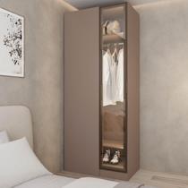Guarda Roupa Modulado 100% Mdf de Canto Linear Reflecta Orion Cabecasa Madeiraoriginals Mocha/Reflecta Guarda Roupa Modulado 100% Mdf de Canto Linear Reflecta Orion Cabecasa Madeiraoriginals Mocha/Reflecta
