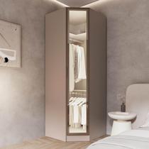 Guarda Roupa Modulado 100% Mdf de Canto Oblíquo Reflecta Orion Cabecasa Madeiraoriginals Mocha/Reflecta Guarda Roupa Modulado 100% Mdf de Canto Oblíquo Reflecta Orion Cabecasa Madeiraoriginals Mocha/Reflecta
