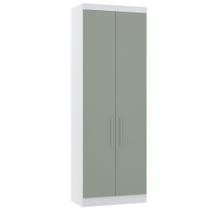 Guarda Roupa Modulado 101,50cm 3 Prts Alpes Branco/Grey Sky