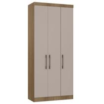Guarda Roupa Modulado 102cm com 3 Portas Delphi Avelã/Cinnamon L01 - Mpozenato Guarda Roupa Modulado 102cm com 3 Portas Delphi Avelã/Cinnamon L01 - Mpozenato