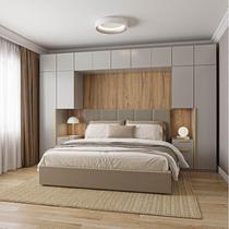 Guarda-Roupa Modulado 11 Peças 13 Portas com 2 Mesas de Cabeceira Jade CabeCasa MadeiraMadeira Cinza Urbano Guarda-Roupa Modulado 11 Peças 13 Portas com 2 Mesas de Cabeceira Jade CabeCasa MadeiraMadeira Cinza Urbano