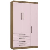 Guarda Roupa Modulado 132cm - 3 Portas E 4 Gavetas