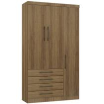 Guarda Roupa Modulado 132cm - 3 Portas E 4 Gavetas