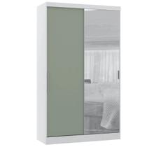 Guarda Roupa Modulado 134,50cm 2 Portas de Correr com Espelho Alpes Luciane Móveis Guarda Roupa Modulado 134,50cm 2 Portas de Correr com Espelho Alpes Luciane Móveis
