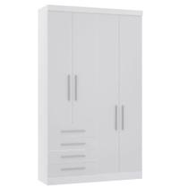Guarda-roupa Modulado 134,5cm 4 Portas 4 Gavetas Alpes Luciane
