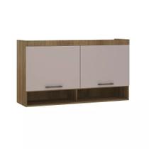 Guarda-roupa Modulado 145cm Aéreo 2 Portas Basculantes Paris Luciane