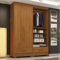 Guarda-Roupa Modulado 2 Peças 2 Portas 2 Gavetas Smart Plus Marrom/Cinamomo Guarda-Roupa Modulado 2 Peças 2 Portas 2 Gavetas Smart Plus Marrom/Cinamomo