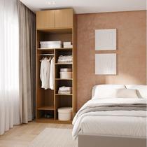 Guarda-Roupa Modulado 2 Peças 2 Portas Jade CabeCasa MadeiraMadeira Avelã Guarda-Roupa Modulado 2 Peças 2 Portas Jade CabeCasa MadeiraMadeira Avelã