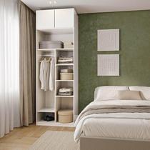 Guarda-Roupa Modulado 2 Peças 2 Portas Jade CabeCasa MadeiraMadeira Branco Fosco