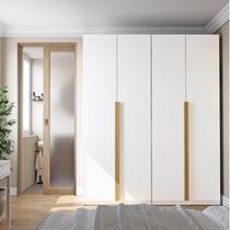 Guarda-Roupa Modulado 2 Peças 4 Portas Jade CabeCasa MadeiraMadeira Branco Fosco Guarda-Roupa Modulado 2 Peças 4 Portas Jade CabeCasa MadeiraMadeira Branco Fosco