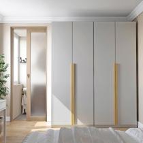 Guarda-Roupa Modulado 2 Peças 4 Portas Jade CabeCasa MadeiraMadeira Cinza Urbano Guarda-Roupa Modulado 2 Peças 4 Portas Jade CabeCasa MadeiraMadeira Cinza Urbano