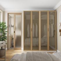 Guarda-roupa Modulado 2 Peças 4 Portas Jade CabeCasa MadeiraOriginals Branco Fosco/Avelã