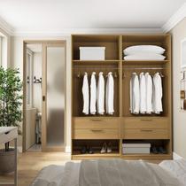 Guarda-roupa Modulado 2 Peças Sem Portas Jade CabeCasa MadeiraMadeira Avelã Guarda-roupa Modulado 2 Peças Sem Portas Jade CabeCasa MadeiraMadeira Avelã