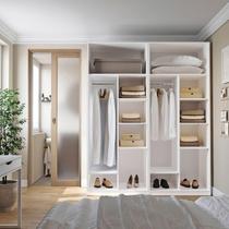 Guarda-Roupa Modulado 2 Peças Sem Portas Jade CabeCasa MadeiraMadeira Branco Fosco