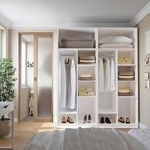 Guarda-Roupa Modulado 2 Peças sem Portas Jade CabeCasa MadeiraOriginals Branco/Fosco