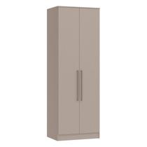 Guarda Roupa Modulado 2 Portas 2 Gavetas 4 Prateleiras Requinte 100% MDF Cinza/Duna Line