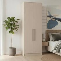Guarda Roupa Modulado 2 Portas 2 Gavetas 4 Prateleiras Requinte 100% MDF Cinza/Duna Line Guarda Roupa Modulado 2 Portas 2 Gavetas 4 Prateleiras Requinte 100% MDF Cinza/Duna Line