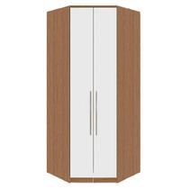 Guarda Roupa Modulado 2 Portas 2 Gavetas Canto Closet 234cm Setiba Plus Carvalho/Branco Guarda Roupa Modulado 2 Portas 2 Gavetas Canto Closet 234cm Setiba Plus Carvalho/Branco
