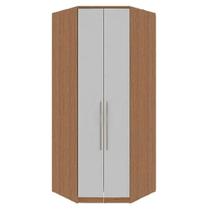 Guarda Roupa Modulado 2 Portas 2 Gavetas Canto Closet 234cm Setiba Plus Carvalho/Fendi Guarda Roupa Modulado 2 Portas 2 Gavetas Canto Closet 234cm Setiba Plus Carvalho/Fendi