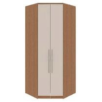 Guarda Roupa Modulado 2 Portas 2 Gavetas Canto Closet 234cm Setiba Plus Carvalho/Off White Guarda Roupa Modulado 2 Portas 2 Gavetas Canto Closet 234cm Setiba Plus Carvalho/Off White