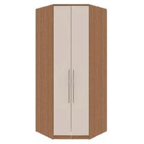 Guarda Roupa Modulado 2 Portas 2 Gavetas Canto Closet 234cm Setiba Plus Carvalho/Palha