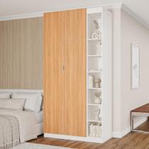 Guarda-roupa Modulado 2 Portas 3 Peças Hera Cabecasa Madeiramadeira Branco Geada/Louro/Cinza Guarda-roupa Modulado 2 Portas 3 Peças Hera Cabecasa Madeiramadeira Branco Geada/Louro/Cinza