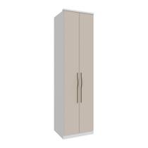 Guarda Roupa Modulado 2 Portas 4 Prateleira Setiba 629mm Rimo Branco/Off White - 100% MDF